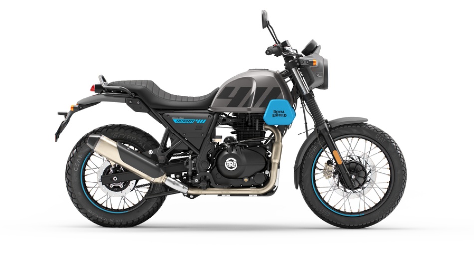 MOTO ROYAL ENFIELD 411 SCRAM 411CC GRAPHITE BLUE